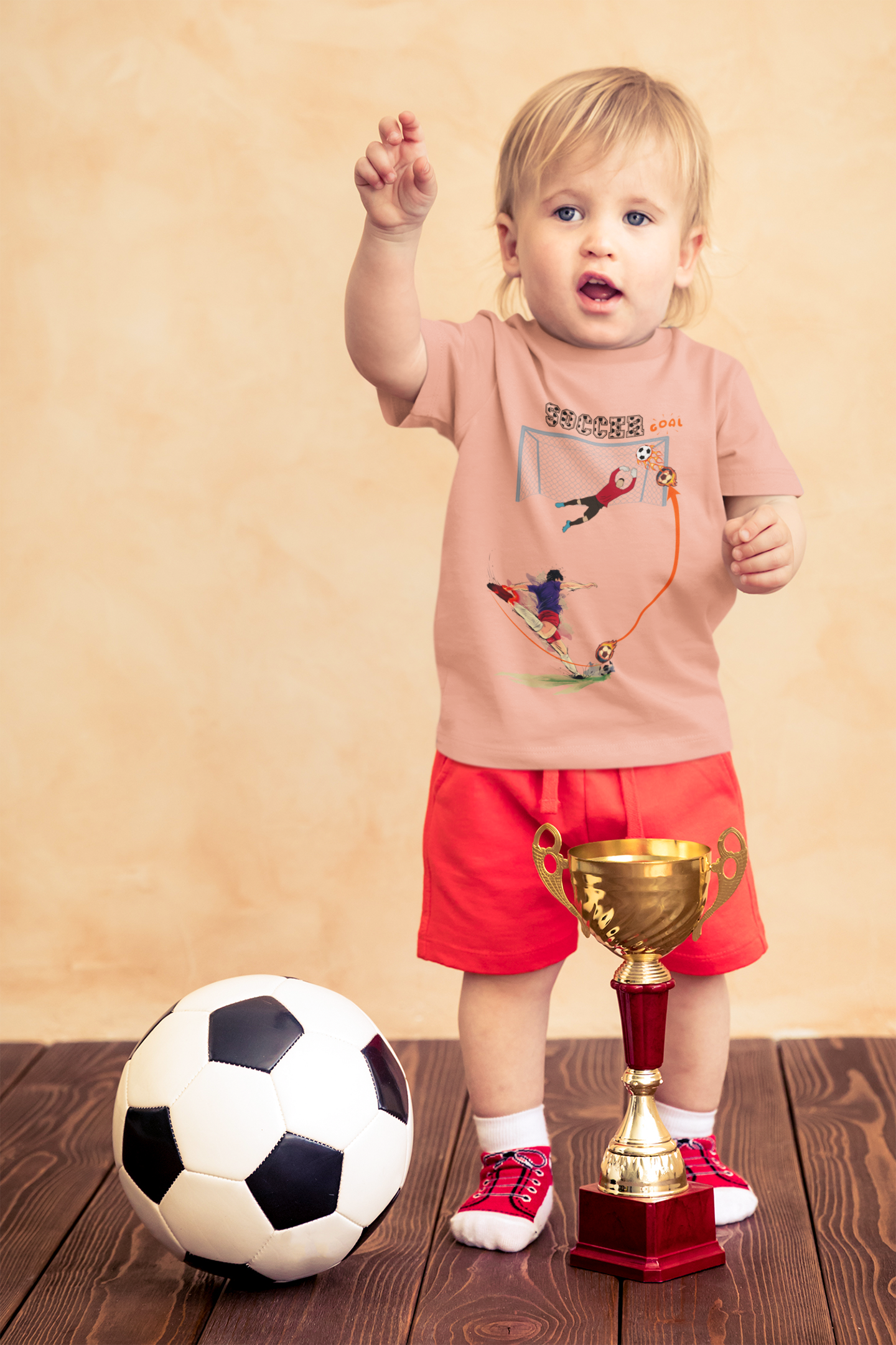 Kids Football T-shirt - Soccer Goal Tee