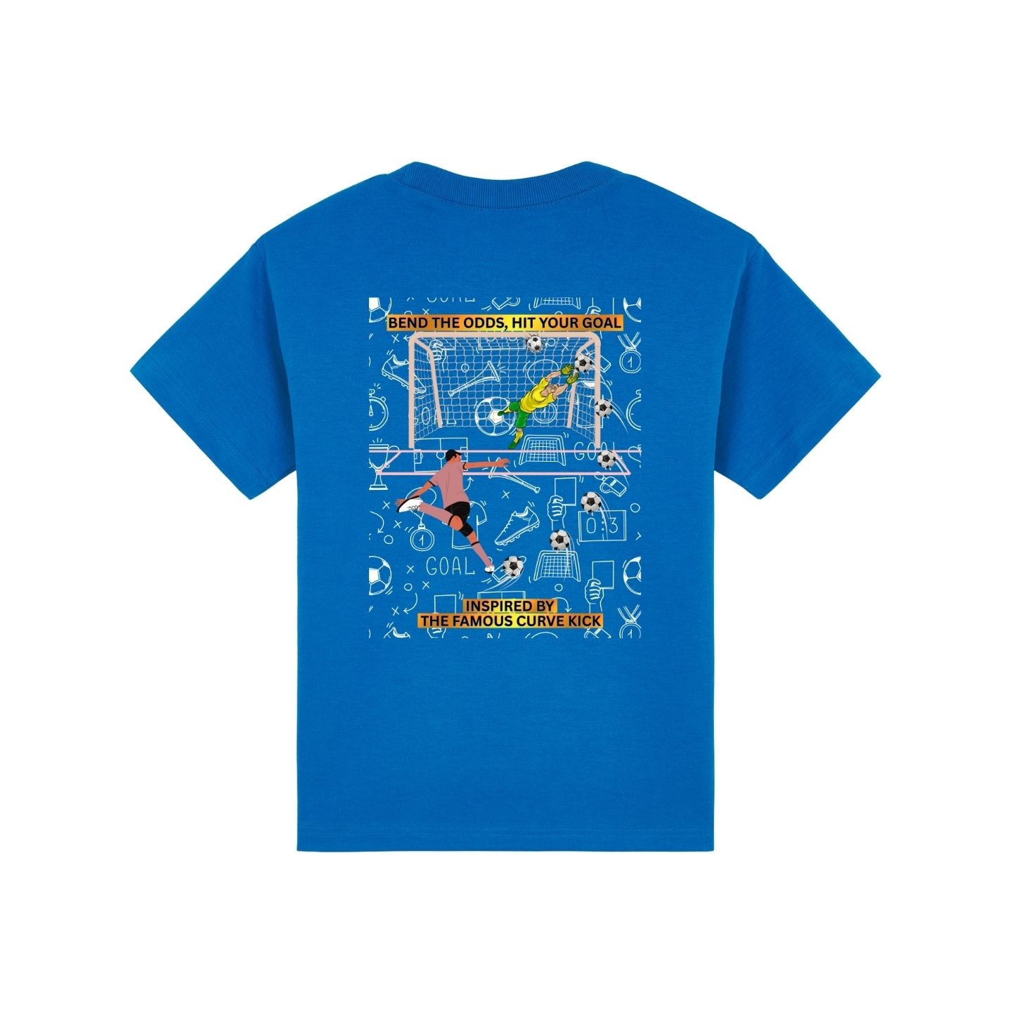 Kids Football T-shirt - Curve Kick Design