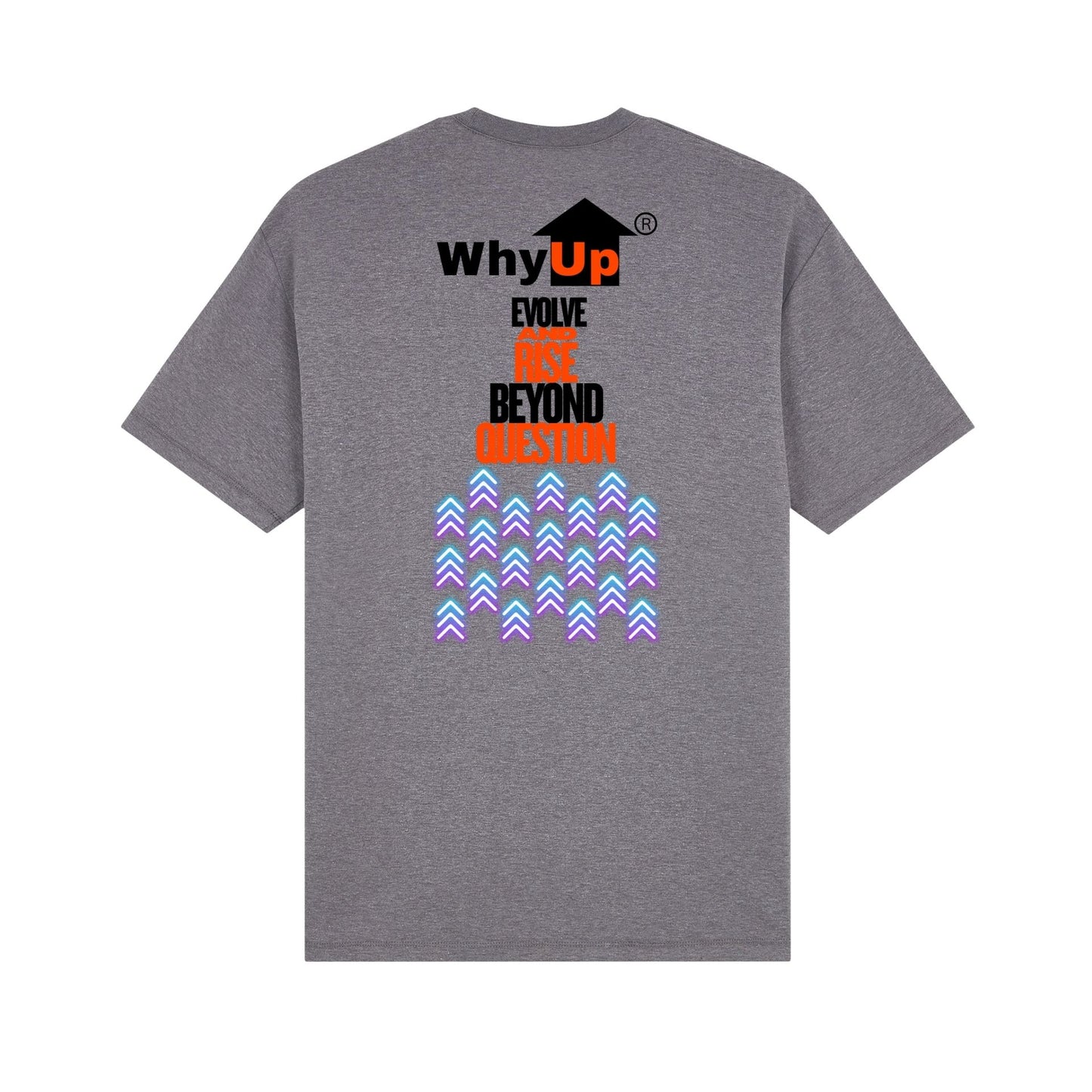 Standard Fit Unisex Tee | WhyUp Shirt Evolve and Rise Beyond Question